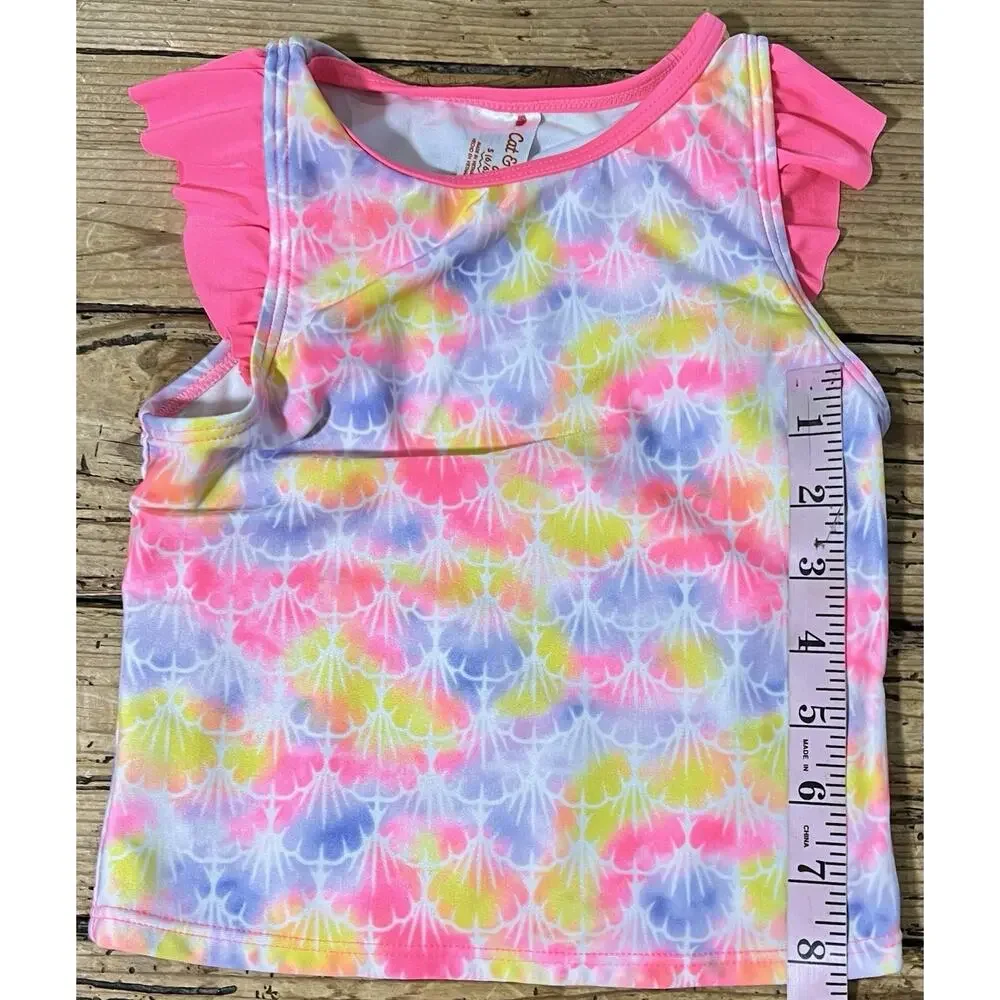 Cat & Jack Girl's Size 6x Multicolor Swimsuit NWOT